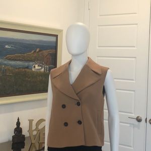 White and Black Brown Vest